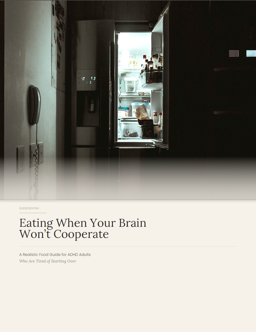 Eating When Your Brain Won't Cooperate